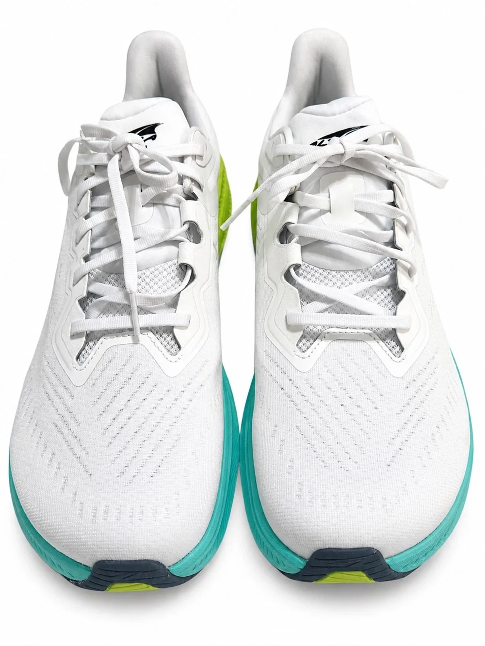 NWOT Altra Women's White Running Shoes with Teal and Lime Accents